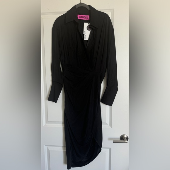 GAUGE81 gathered-front shirt dress Size Medium - Picture 7 of 17